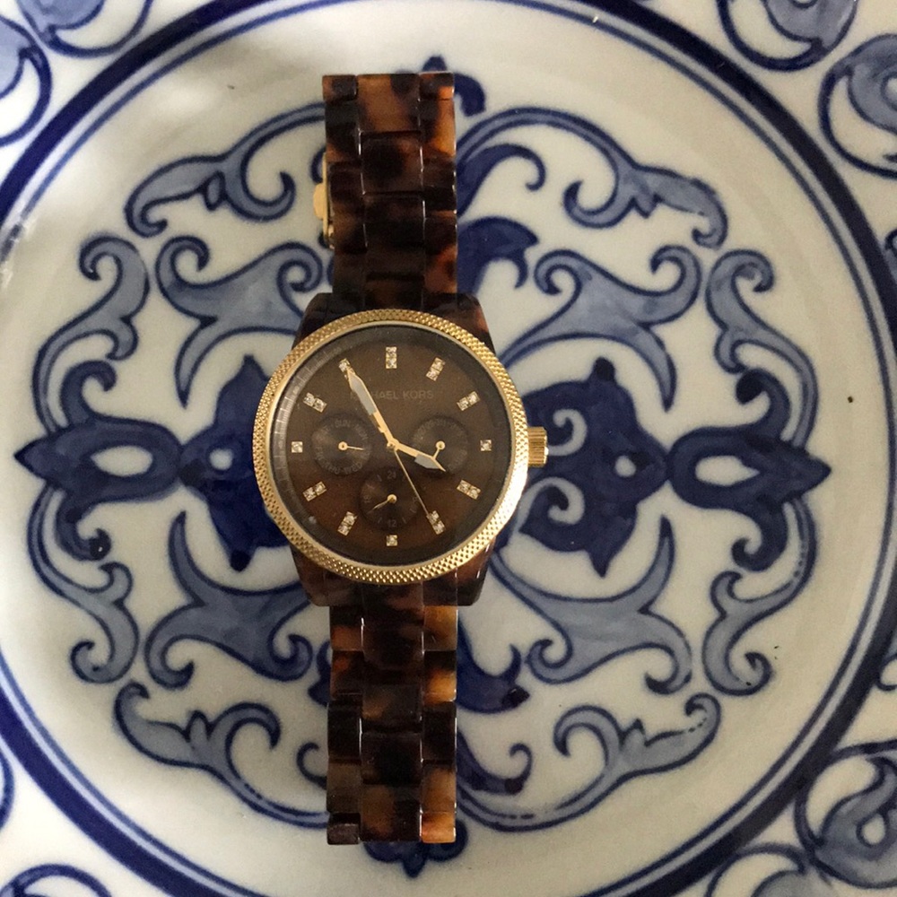 Tortoiseshell Michael Kors Watch!